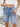Washed Raw Hem Denim Shorts  
