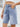 Washed Raw Hem Denim Shorts  