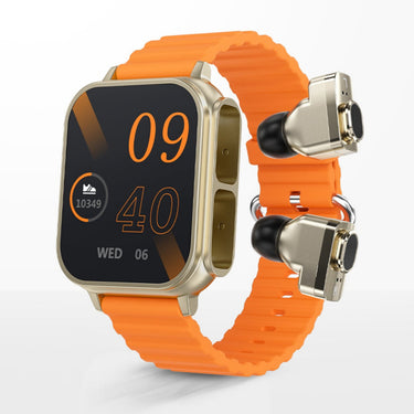 Watch Two-in-one Sitting Heart Rate Health Monitoring watch with earbuds  