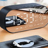 Wireless Bluetooth Low - tone Speaker With Alarm Clock  