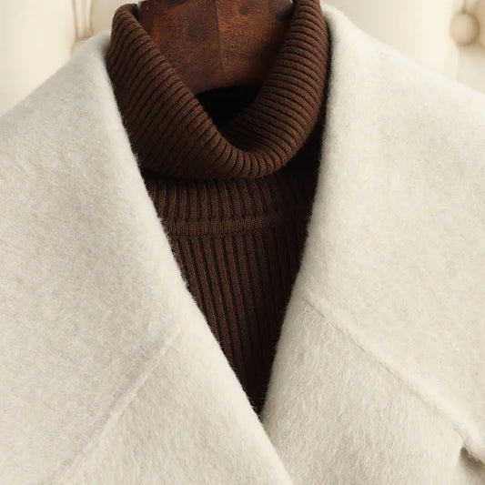 Women's Reversible Cashmere Coat Women's Mid-length  