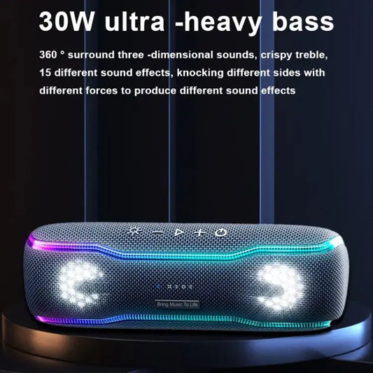 XDOBO BMTL BOSS IPX7 Waterproof Portable Wireless Bluetooth Speaker with RGB Colorful Light & TWS, BMTL BOSS - UTrano