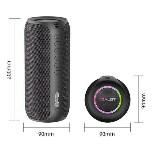 Zealot S32 Max 20W High Power Bluetooth Speaker with RGB Light - UTrano