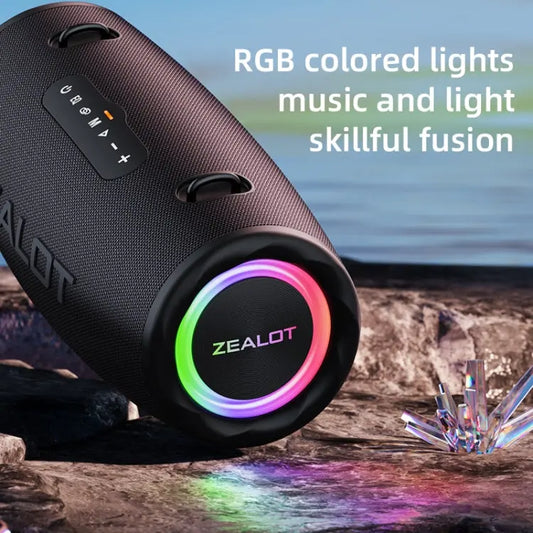 Zealot S87 80W Portable Outdoor Bluetooth Speaker with RGB Light Utrano