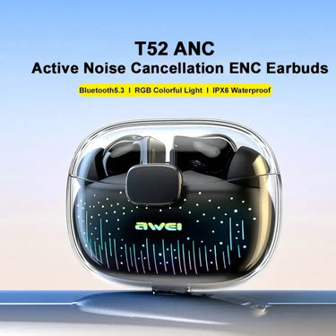 awei T52 ANC TWS Gaming Bluetooth Earbuds, T52 - UTrano