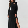  Long dress model 220425 Makadamia 