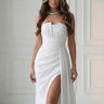  Long dress model 224701 Bicotone 