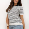  Short sleeve sweater model 230140 Italy Moda 
