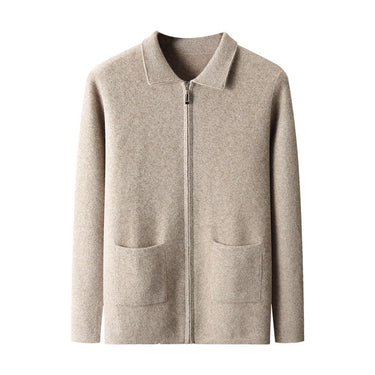 New Men's Cardigan Long Sleeve Sweater Coat  