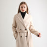 Women's Mid-length Woolen Wool Overcoat Coat  