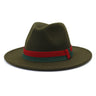 Big Brim British Style Woolen Jazz Top Hat  