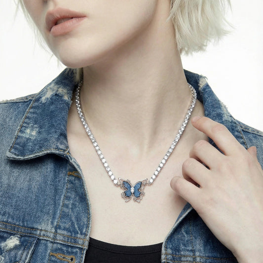 Butterfly Dreams Tennis Necklace  