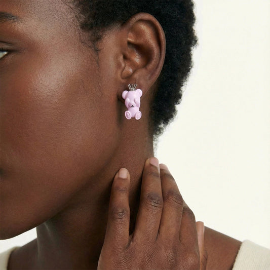 Crown Princess Bear Studs  