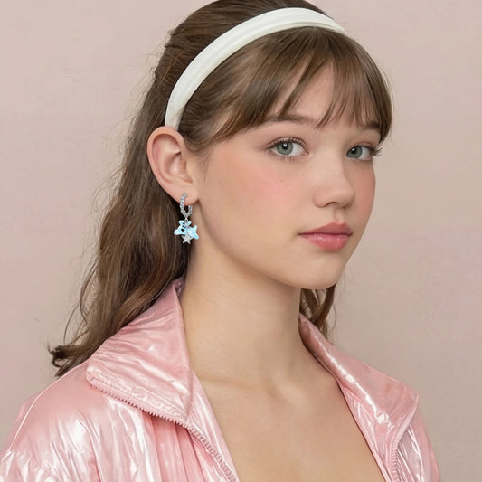 Starlight Teddy Drop Earrings  